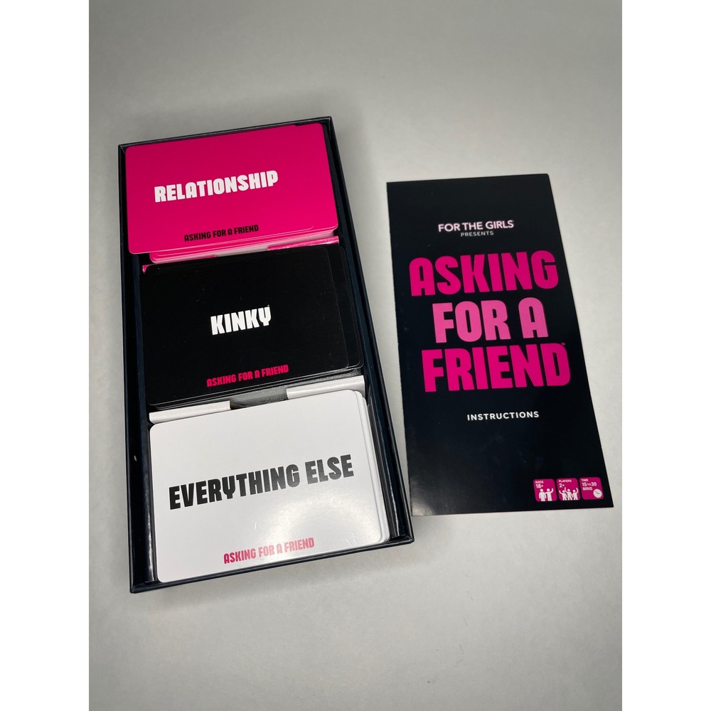 What Do You Meme Asking For A Friend Card Game Adult OS Pink Excellent Party